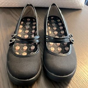 Keds 7.5 black Mary Jane wedge shoes with buckle